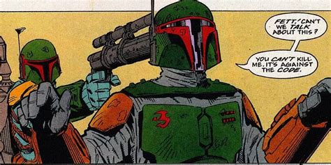 Ilustración de Boba Fett con su armadura