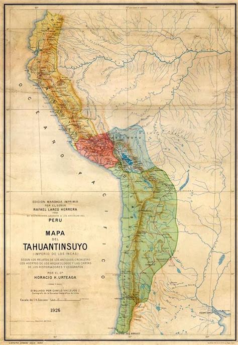 Mapa del Imperio Inca (Tahuantinsuyo)