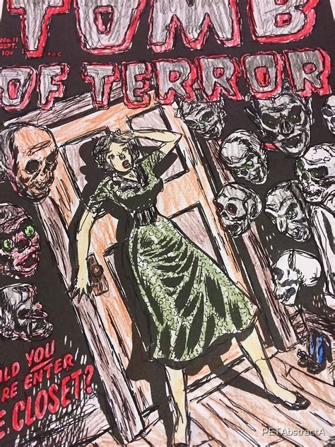 Ilustración de portada de cómic de horror