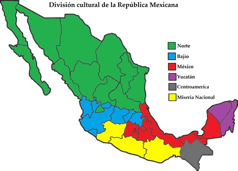 Mapa de España destacando diferentes regiones culturales