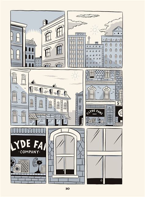 Viñeta de Ventiladores Clyde mostrando un edificio antiguo y melancólico