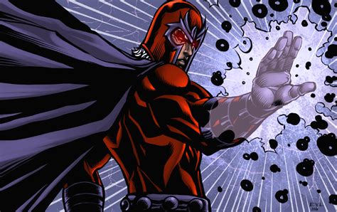 Magneto usando sus poderes magnéticos