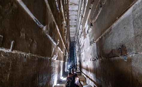 Interior de la Gran Pirámide de Giza