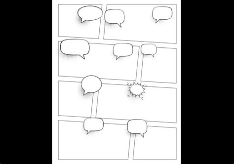 Composición de viñetas de cómic noir