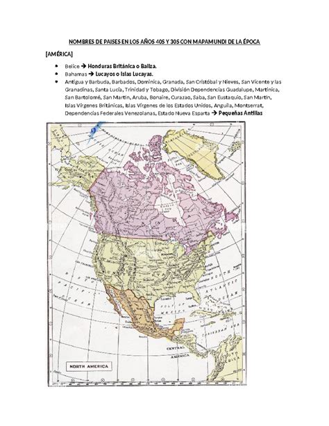 Mapamundi de la época de los años 20