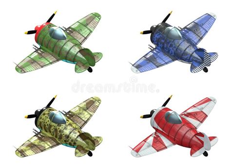 Ilustración de aviones de combate en estilo cómic