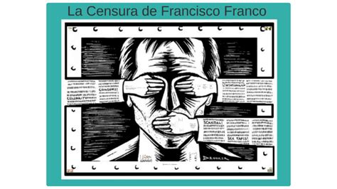 Viñeta que representa la censura franquista