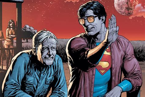 Clark Kent con sus padres adoptivos