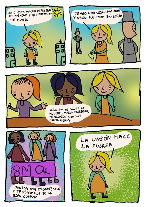 Ejemplo de un cómic inclusivo