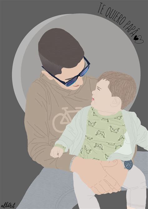 Ilustración de Jessica y Sergio de niños