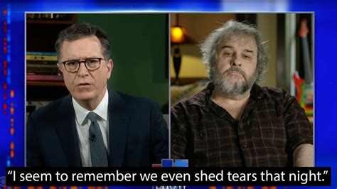 Stephen Colbert y Peter Jackson