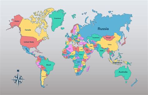 Mapa del mundo destacando países con novelas gráficas destacadas