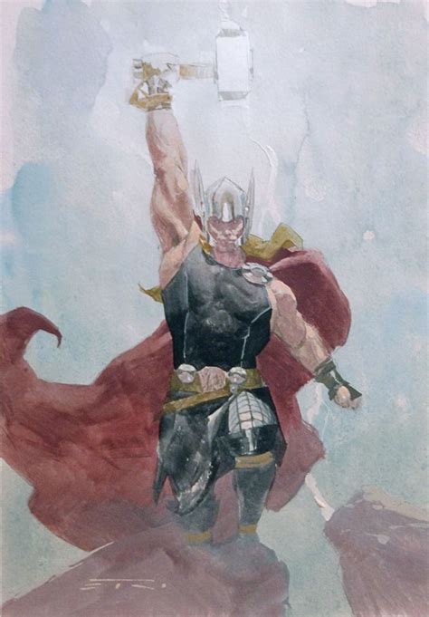 Ilustración de Thor por Esad Ribic