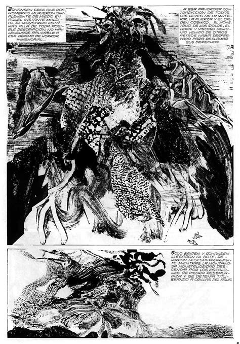 Ilustración de Alberto Breccia para Los Mitos de Cthulhu