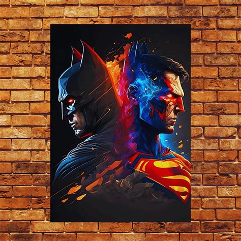 Ilustración de Batman y Superman.