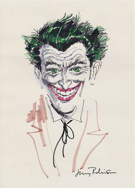 Boceto original del Joker por Jerry Robinson