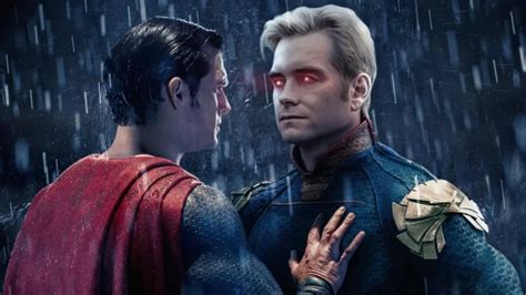 Comparativa visual de Superman y Homelander
