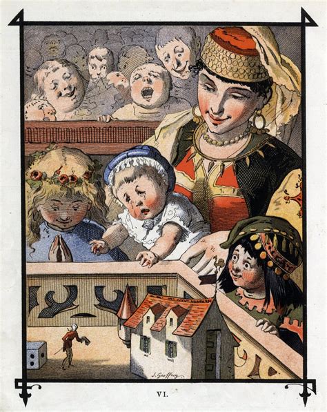 Ilustración de Gulliver en la tierra de los gigantes