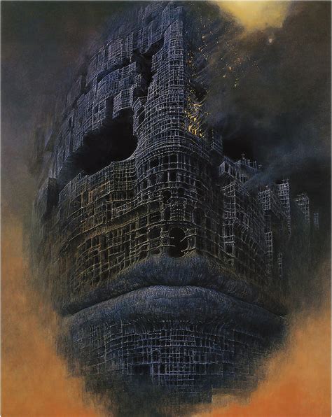 Ilustración de cubierta de Zdzisław Beksiński