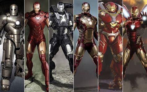 Comparación de las primeras armaduras de Iron Man (Mark I y Mark II)