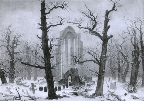 Monasterio en la nieve