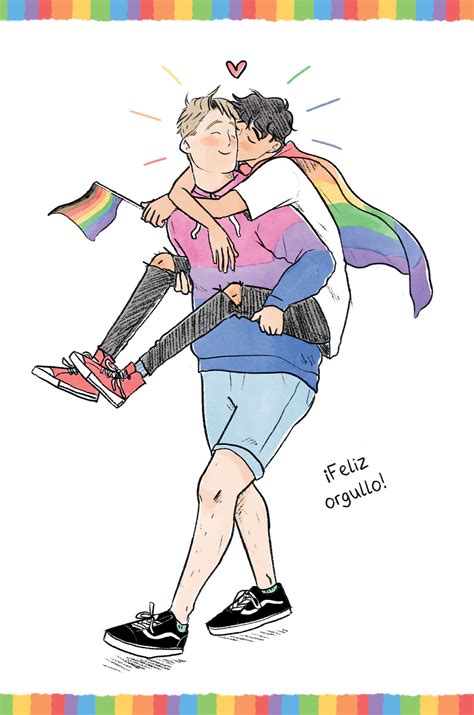 Ilustración de Nick y Charlie de Heartstopper