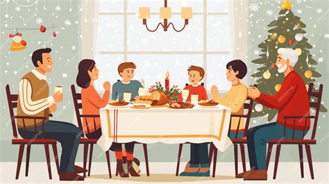 Ilustración de médicos en una cena.