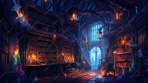 Ilustración de fantasía oscura con elementos de misterio