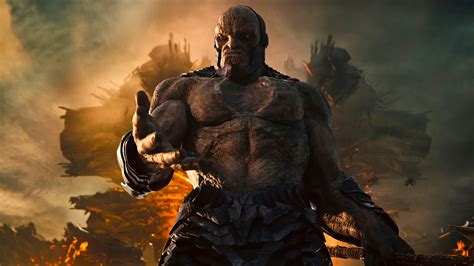 Darkseid amenazando a la Liga de la Justicia