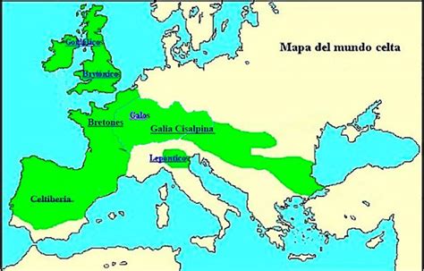 Mapa de la mitología celta