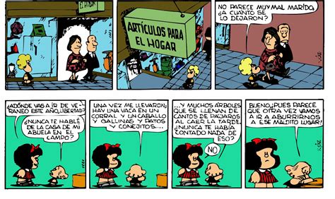 Viñeta de Mafalda a color