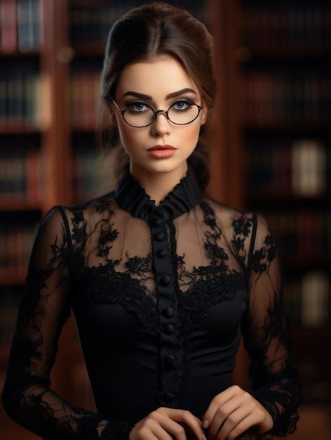 Retrato de Dita Adlerova, la joven bibliotecaria