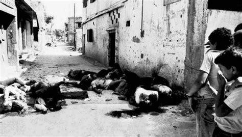 viñeta de la masacre de Sabra y Chatila