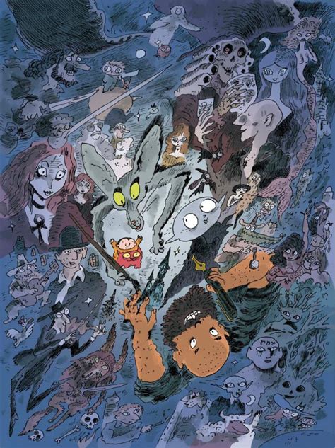 Retrato de Joann Sfar dibujando