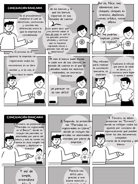 Detalle de viñetas en blanco y negro de 