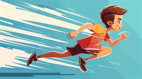 Ilustración de Flash corriendo a gran velocidad