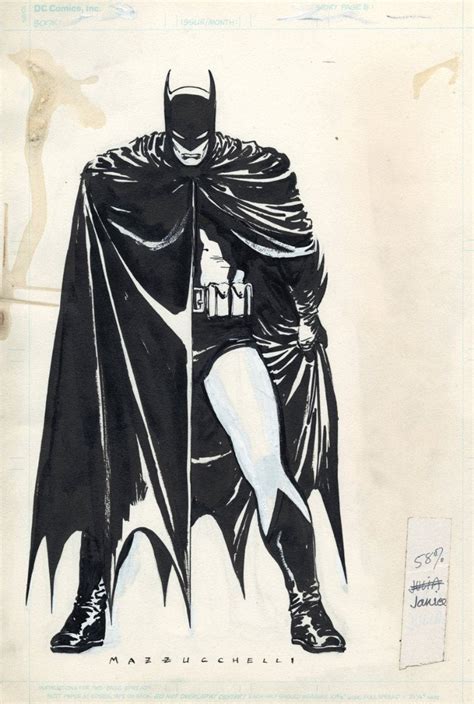 Ilustración de David Mazzucchelli de Batman y Jim Gordon
