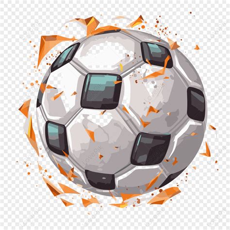 Un balón de fútbol con fondo transparente (PNG)