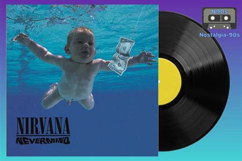 Buddy Bradley con un álbum de Nirvana