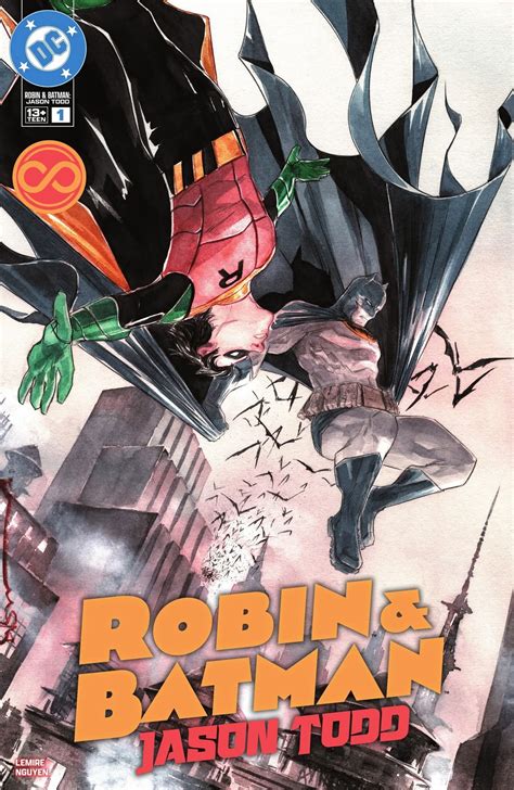 Ilustración de Batman y Robin luchando contra un villano