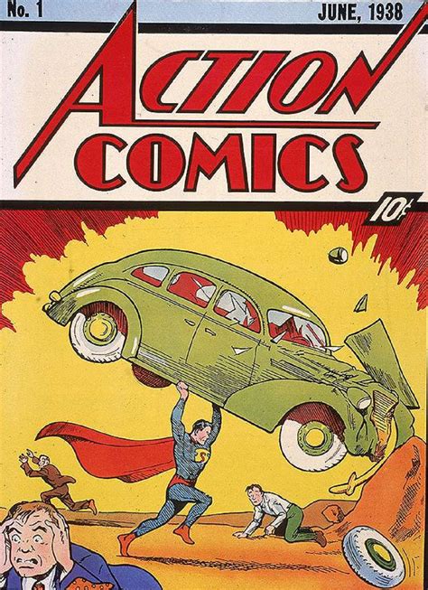 Ilustración de Superman, inspirado en Action Comics #1