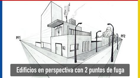 Diagrama de puntos de fuga y líneas de perspectiva en una viñeta de cómic.