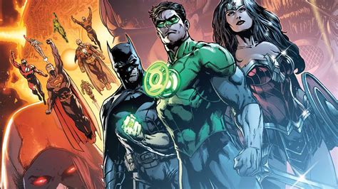 Personajes de DC Comics: Superman, Batman, Green Lantern y Darkseid