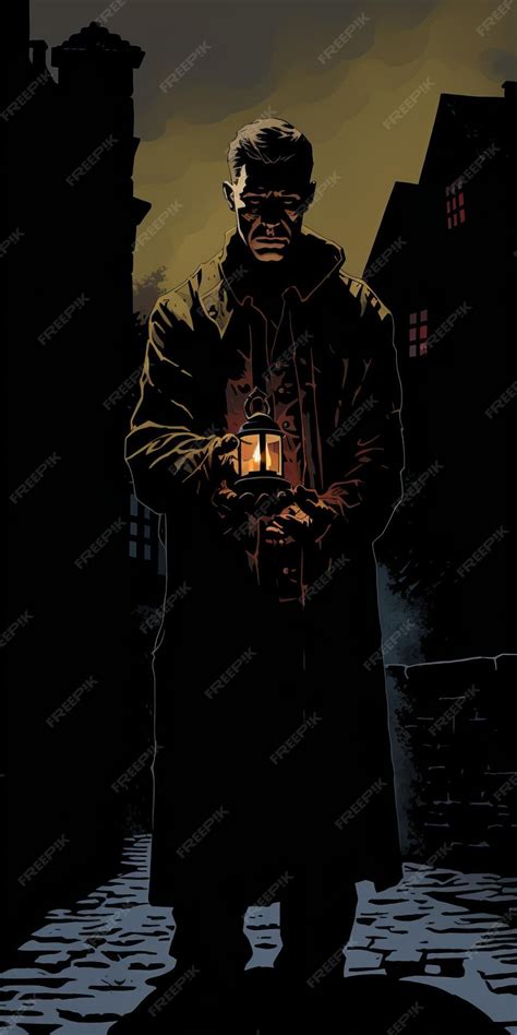 Ilustración de Mike Mignola con un estilo oscuro y detallado