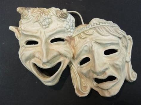 Máscaras de comedia y tragedia griegas.
