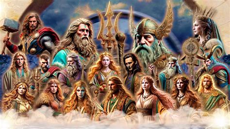 Representación de dioses nórdicos en conflicto