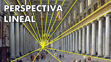 Esquema explicando la perspectiva lineal en el arte renacentista