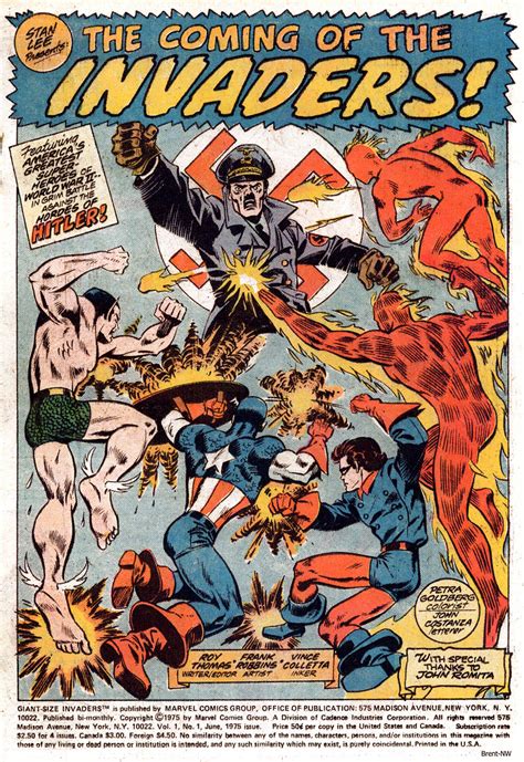 Estilo de dibujo de Frank Robbins en The Invaders