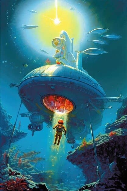 Ilustración de Alpha, una androide en un planeta alienígena.