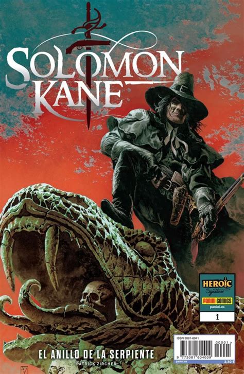 Ilustración de Solomon Kane en acción